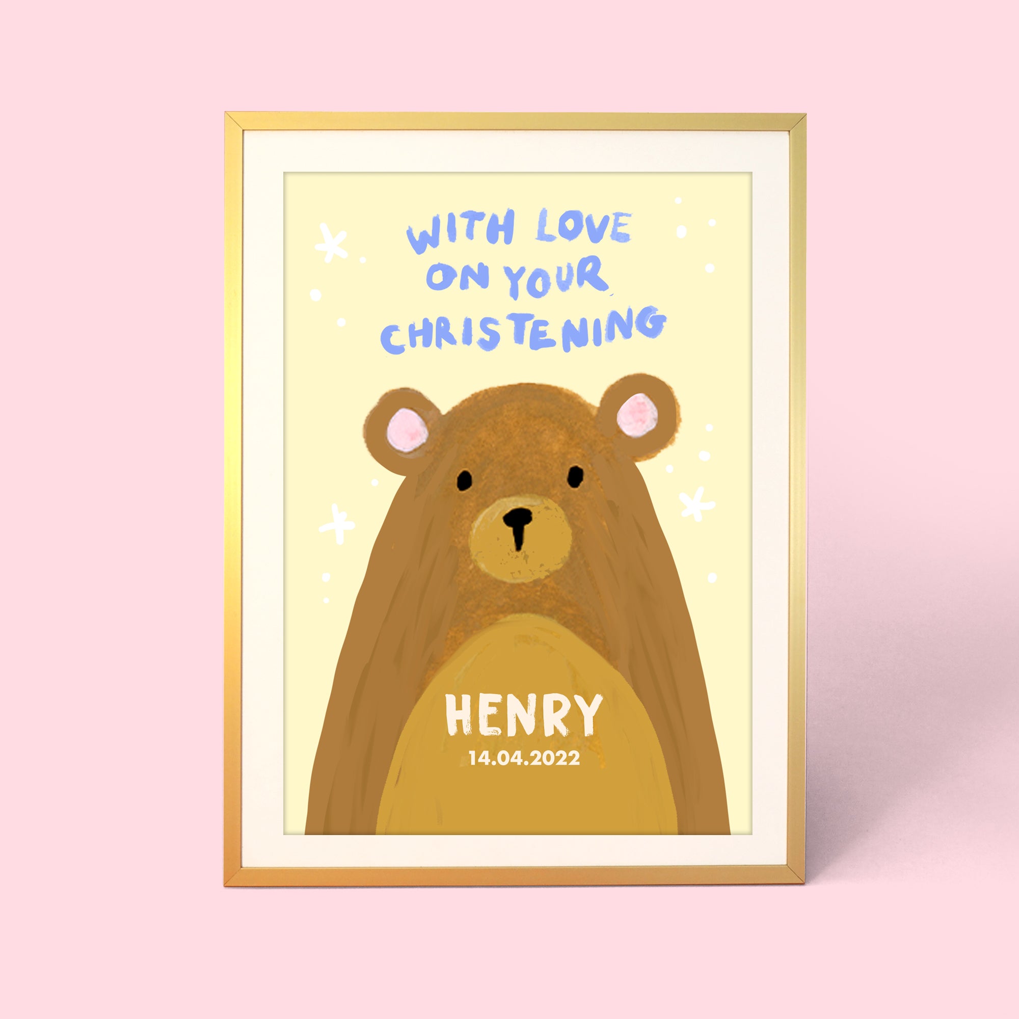 Christening bear hot sale