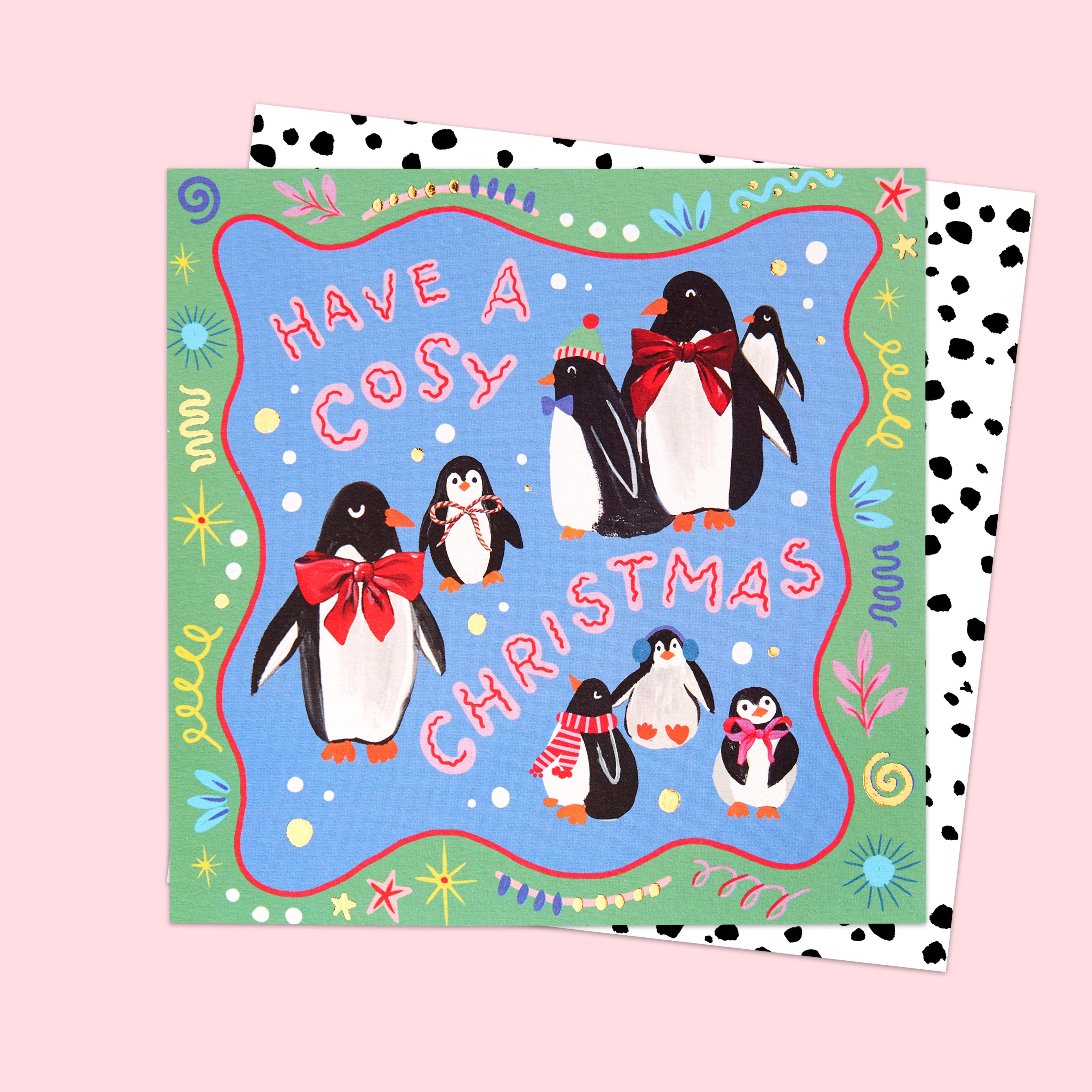 Penguin christmas store cards