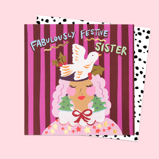 Fabulously Festive Sister Card