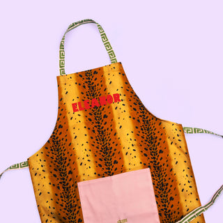 *Sample* Leopard Spot Personalised 'Eleanor' Apron