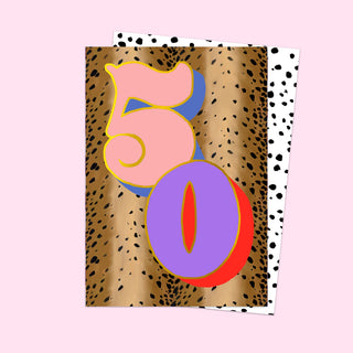 50th Birthday Card