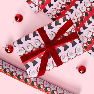 Can Can Santa Gift Wrap