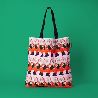 Can Can Santa Tote Bag