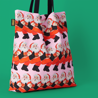 Can Can Santa Tote Bag