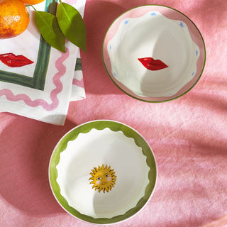 Electric Coast Sun & Lips Nibble Bowls