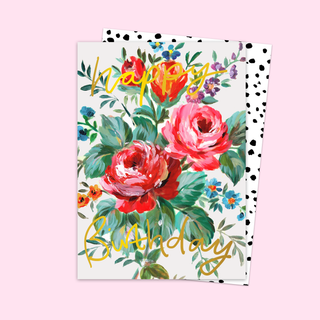 Flower Bunch Birthday Card