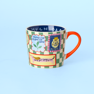 Checkerboard King Dad Mug