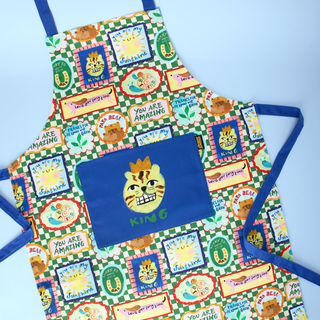 Checkerboard King Dad Apron