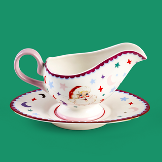 Christmas Gravy Boat and Saucer