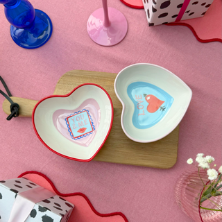 With Love Heart Nibble Bowls - Set of 2