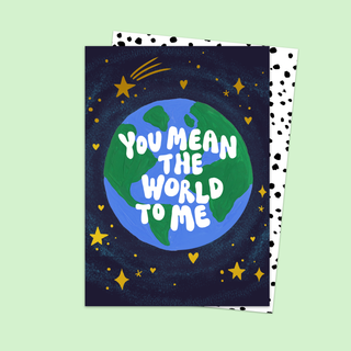 You Mean The World To Me Card