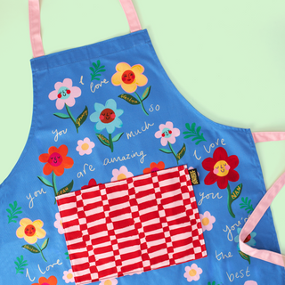 Granny Love You Floral Apron