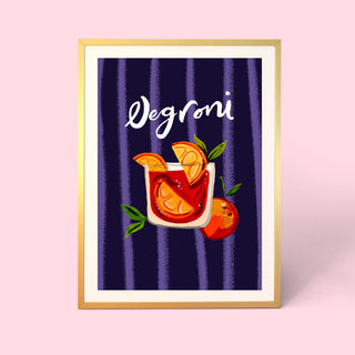 Negroni Cocktail Print