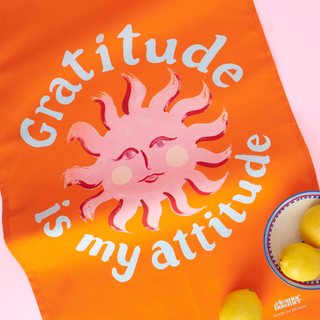 Gratitude Is My Attitude Tea Towel