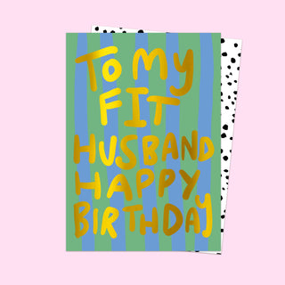 My Fit Husband Birthday Card