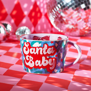 Santa Baby Christmas Leopard Mug