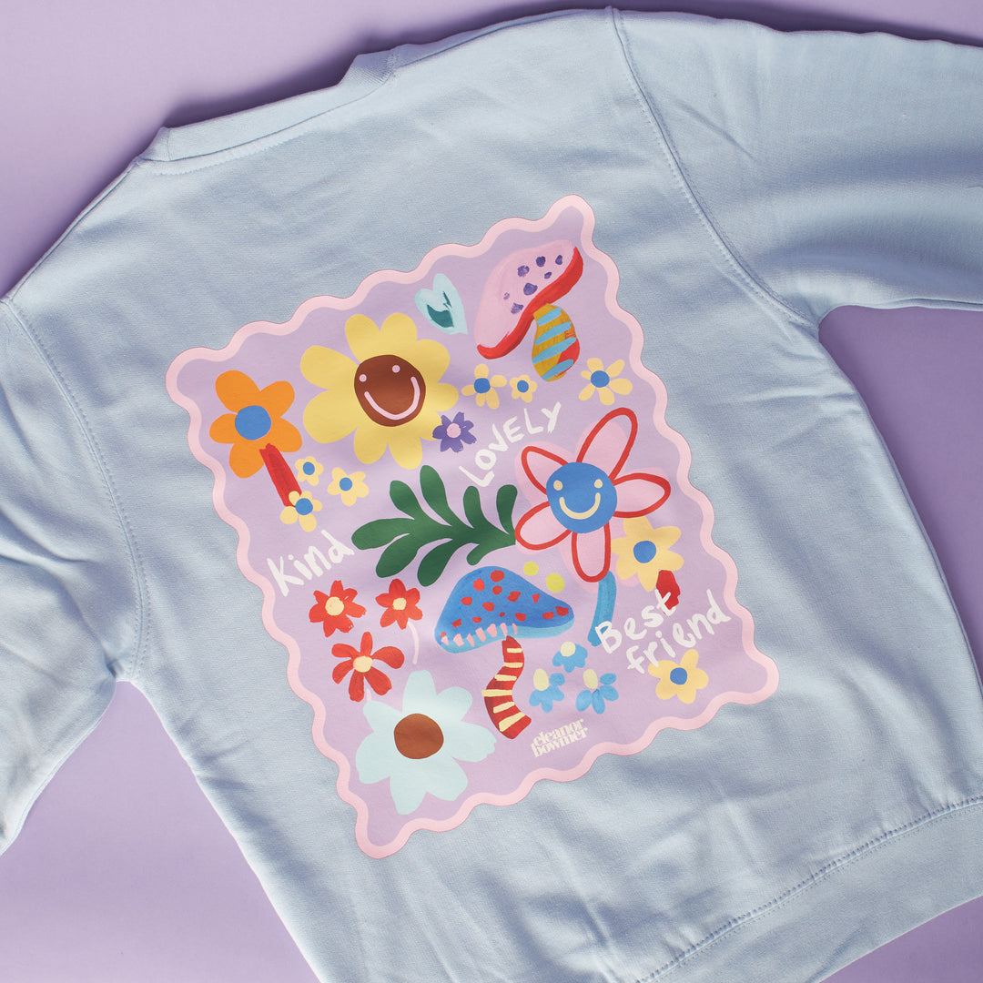 *Exclusive* Daisy Floral Blue X Small Jumper