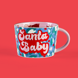 Santa Baby Christmas Leopard Mug