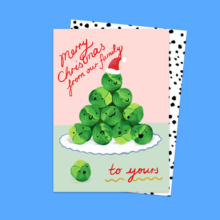 Family of Sprouts Christmas Card