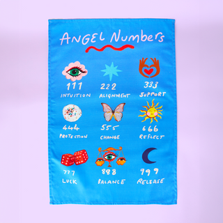 Angel Numbers Tea Towel