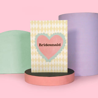 Bridesmaid Heart Card