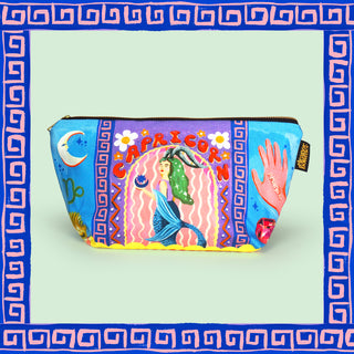 Capricorn Zodiac Zip Bag