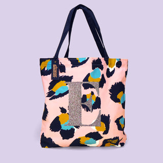 Pink Leopard Print Tote Bag