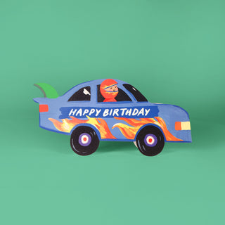 Racing Car Shaped Card